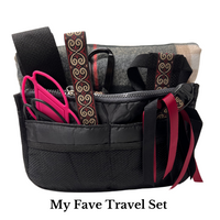 Travel Set - Black Plaid 2
