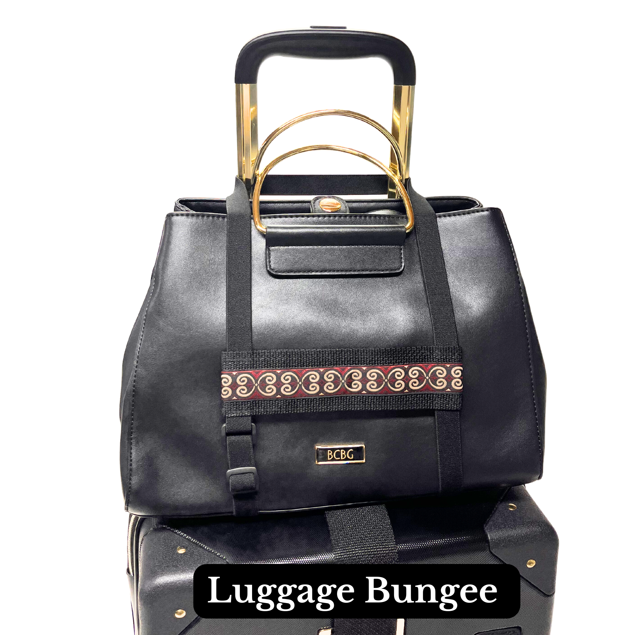 Mini Travel Set - Burgundy Scroll