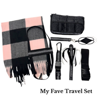 Travel Set - Pink Plaid