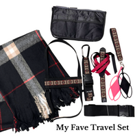 Travel Set - Black Plaid 2