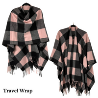 Travel Set - Pink Plaid