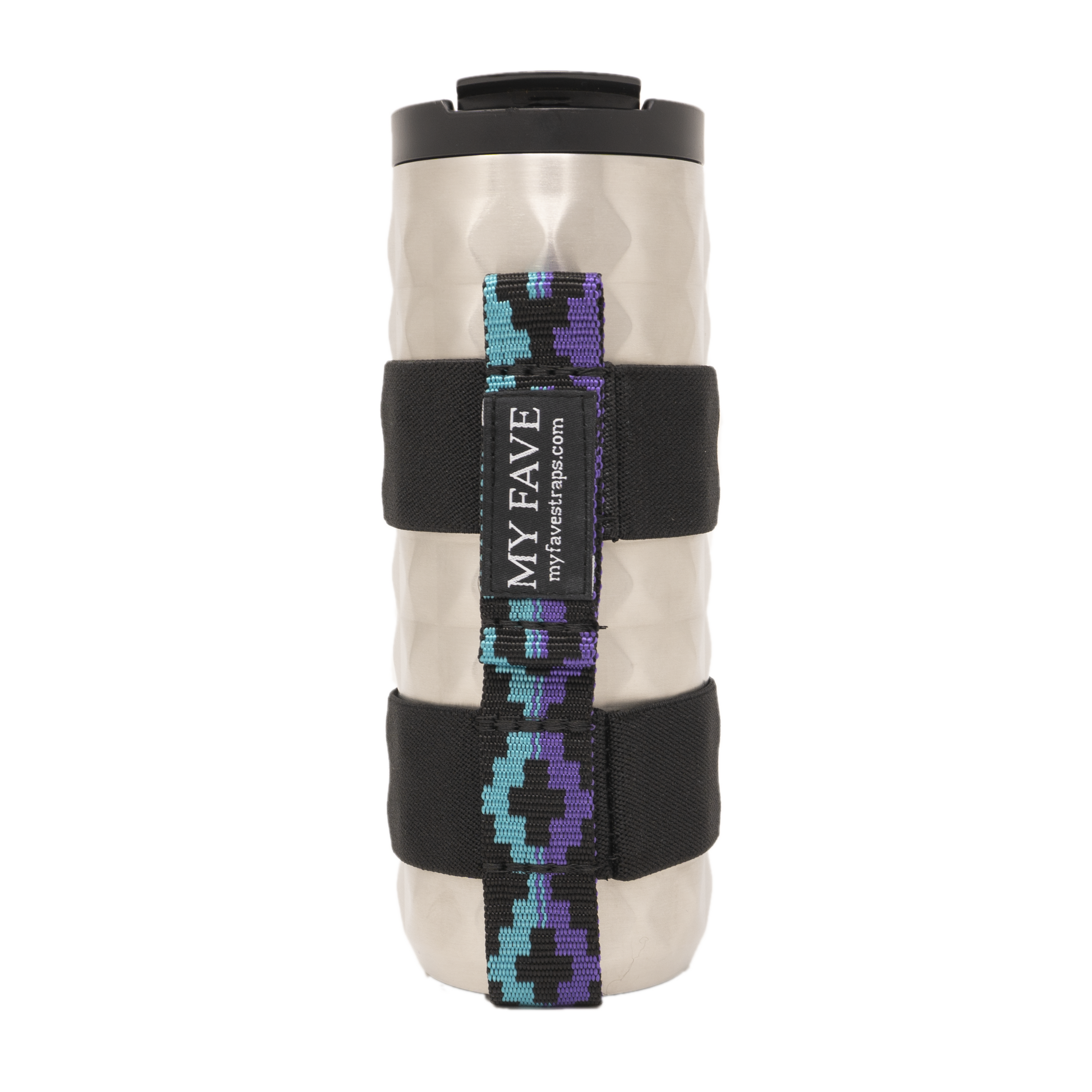 Water Bottle Strap - Clip On Style Blue Steps