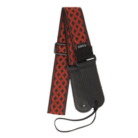 My Fave Guitar Strap in Red Celtic Knot
