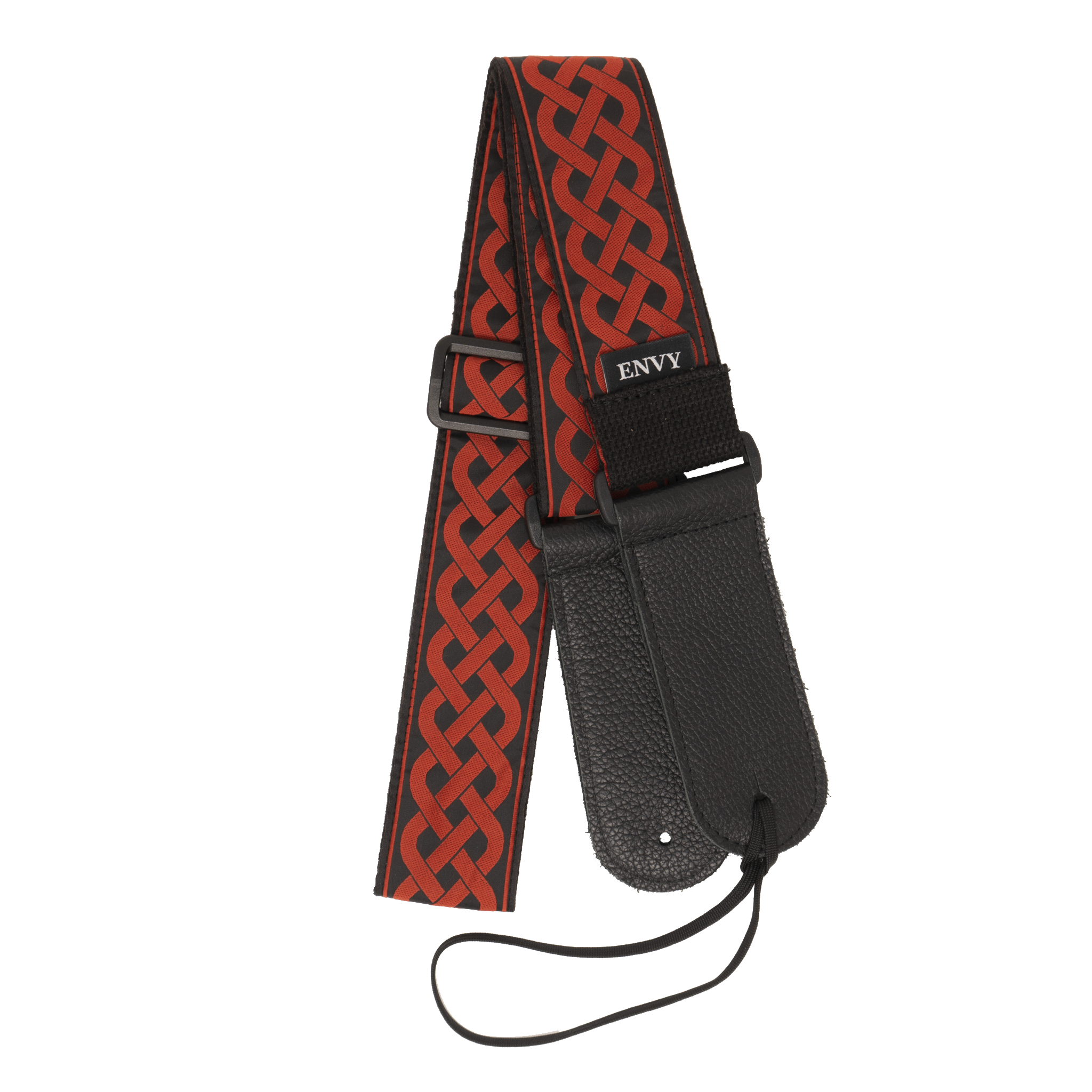 My Fave Guitar Strap in Red Celtic Knot
