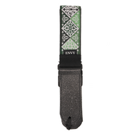 Guitar Strap - Green Diamonds