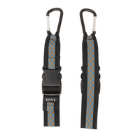 My Fave Jacket Strap in Tan & Blue Diamonds - Front & Back Image