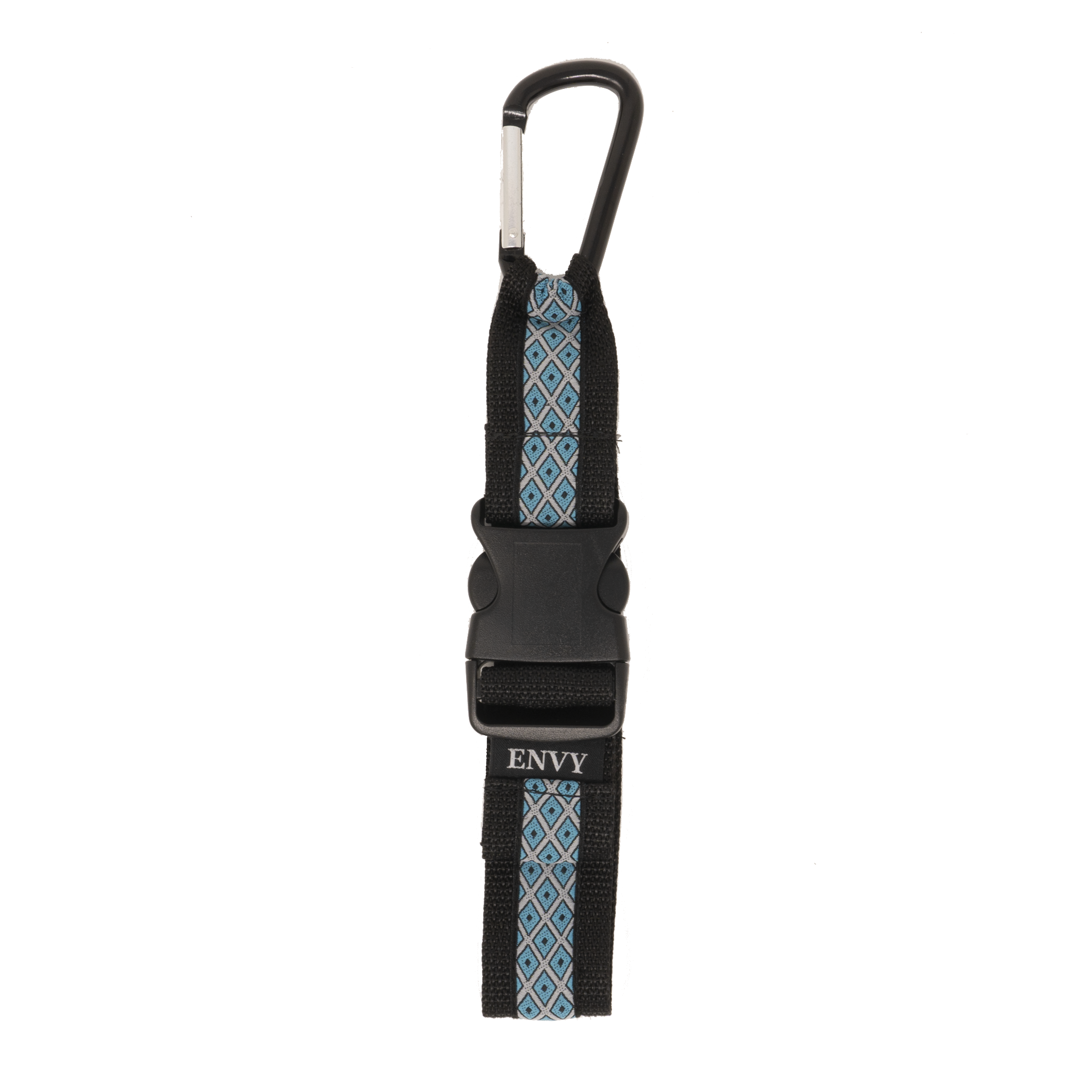 My Fave Jacket Strap in Blue & Grey Diamonds