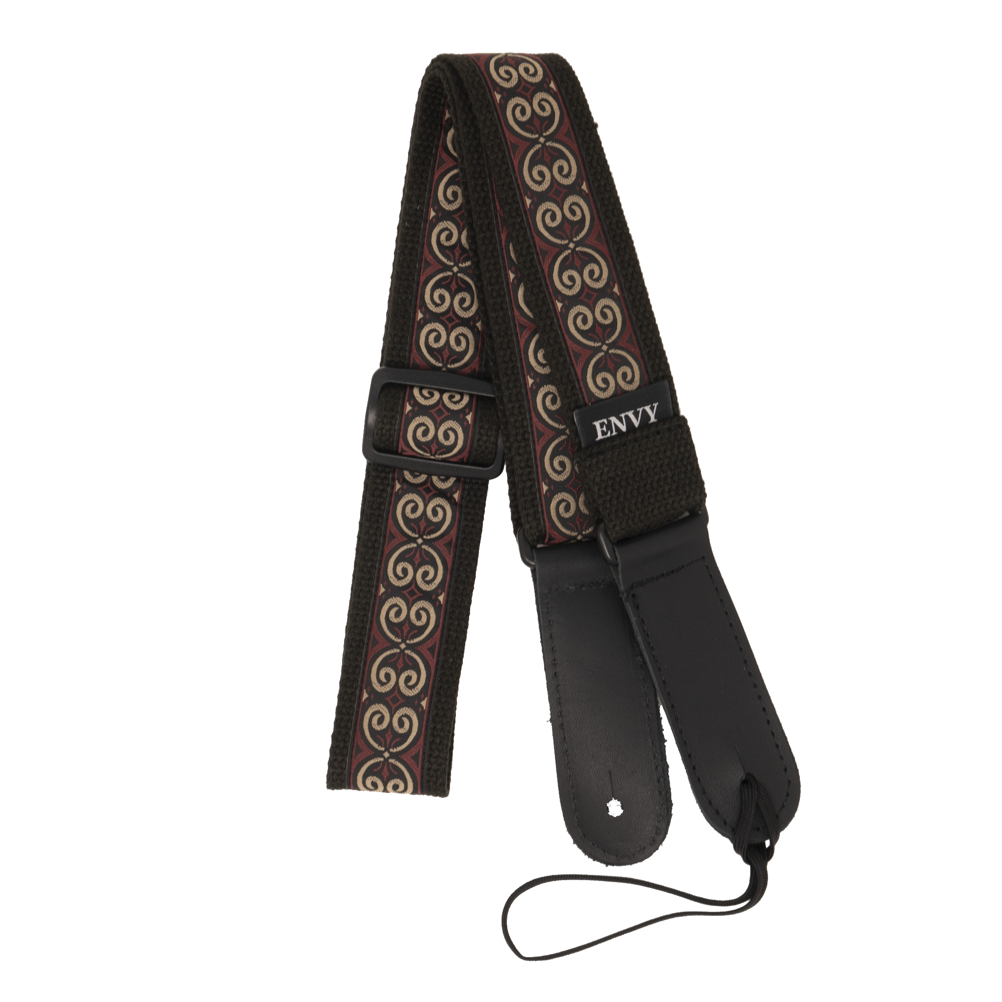 My Fave Mandolin Strap in Tan Scroll