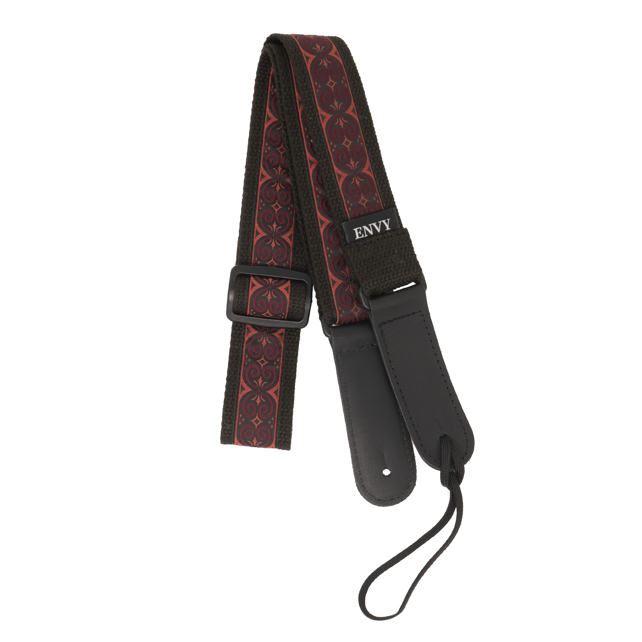 My Fave Mandolin Strap in Wine Scroll