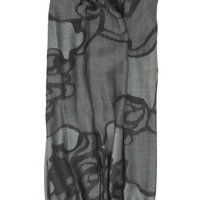 My Fave Camera Scarf Strap in Black Blooms Sample