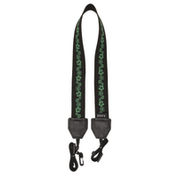 My Fave Ukulele Strap in Hibiscus II Green
