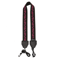 My Fave Ukulele Strap in Hibiscus II Pink