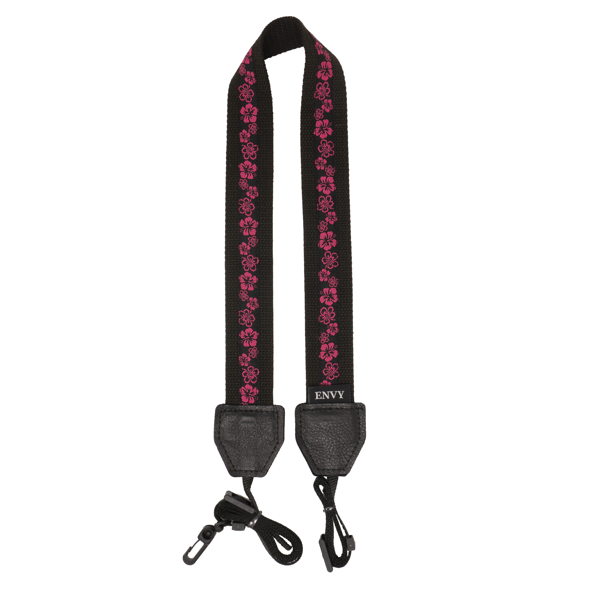 My Fave Ukulele Strap in Hibiscus II Pink