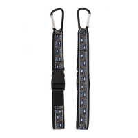 My Fave Jacket Strap Mini in blue leaf pattern