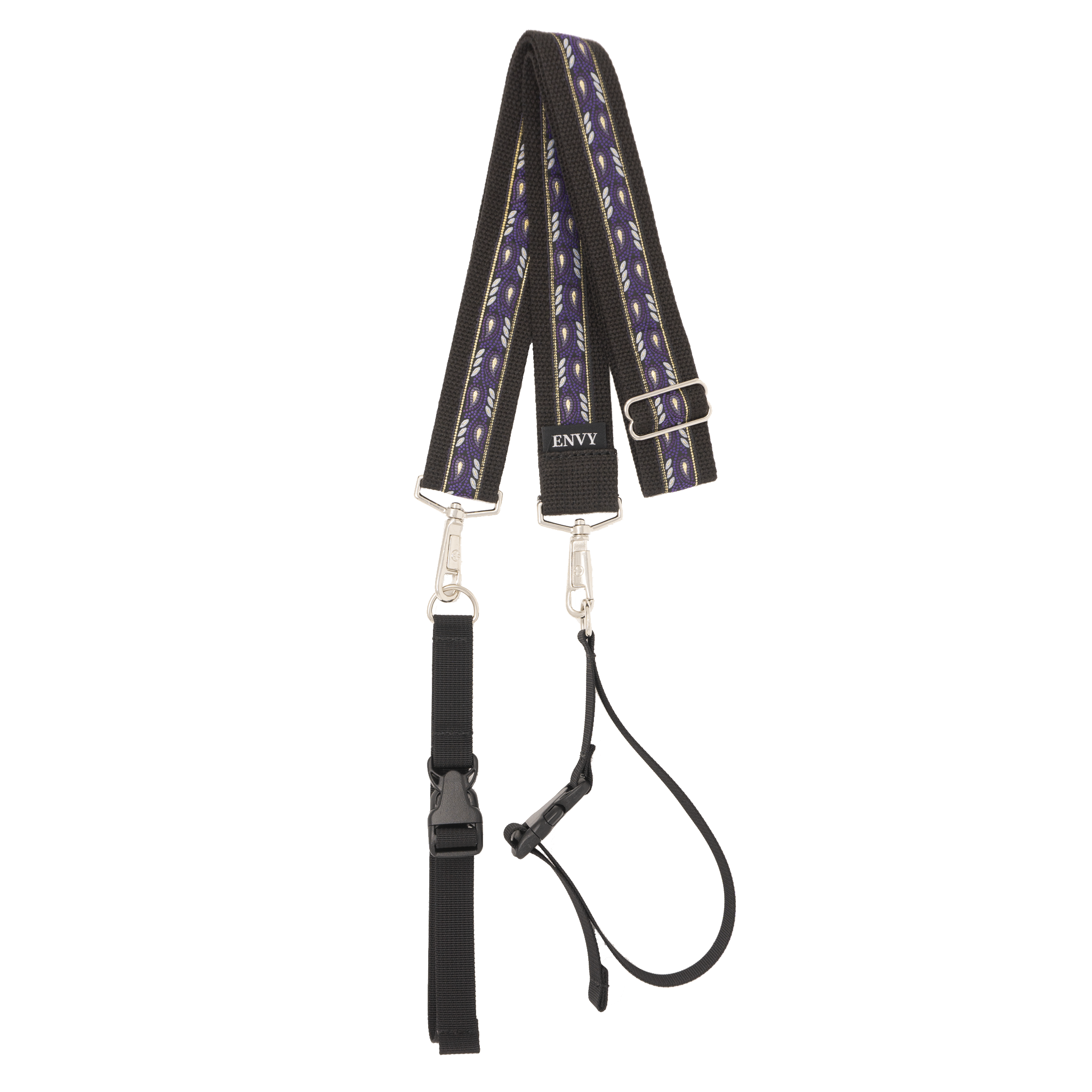 My Fave Yoga Mat Strap in Purple Leaf