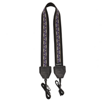 My Fave Ukulele Strap in Purple Leaf