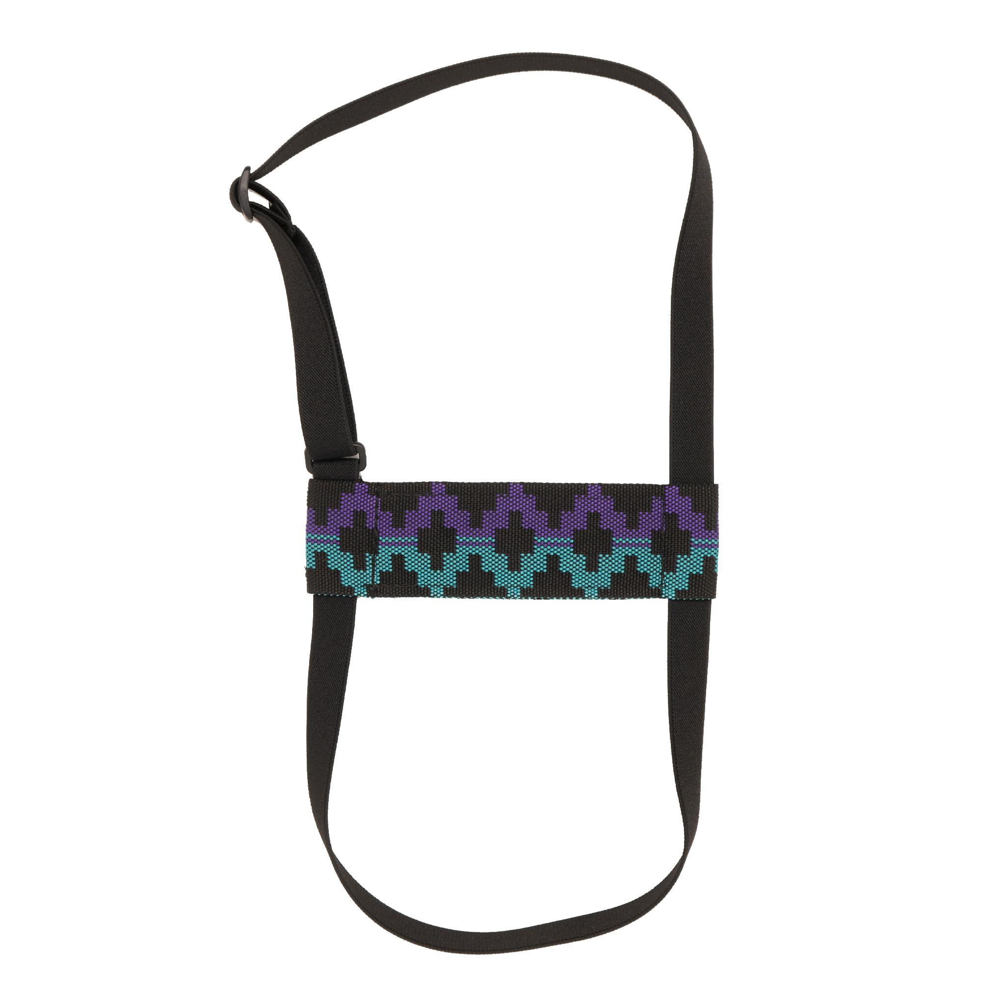 Luggage Bungee in purple steps pattern
