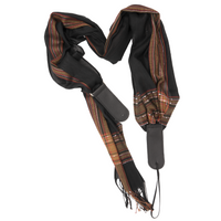 My Fave Guitar Scarf Strap in Black Vintage