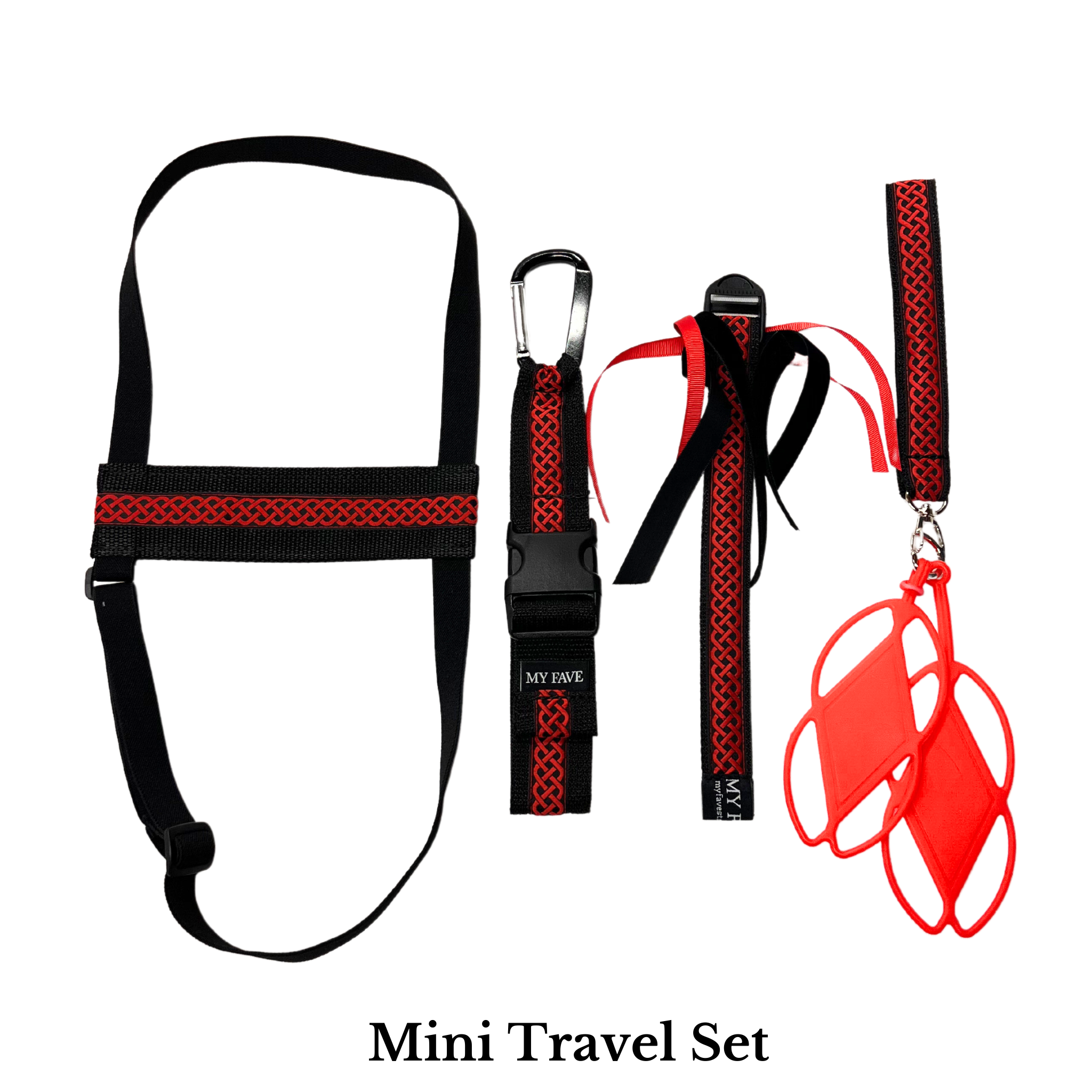 Mini Travel Set - Red Celtic Knot