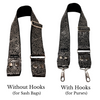 Sass Bag & Purse Strap - Charcoal Embossed