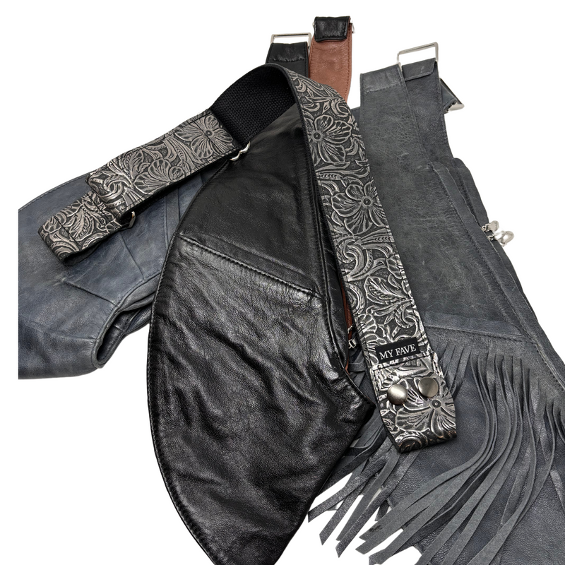 Leathers - Charcoal Embossed