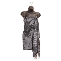 Scarf - Charcoal Bloom