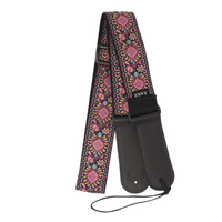 My Fave Guitar Strap in Pink Bohemian