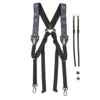 My Fave Dual Camera Harness in Blue Paisley