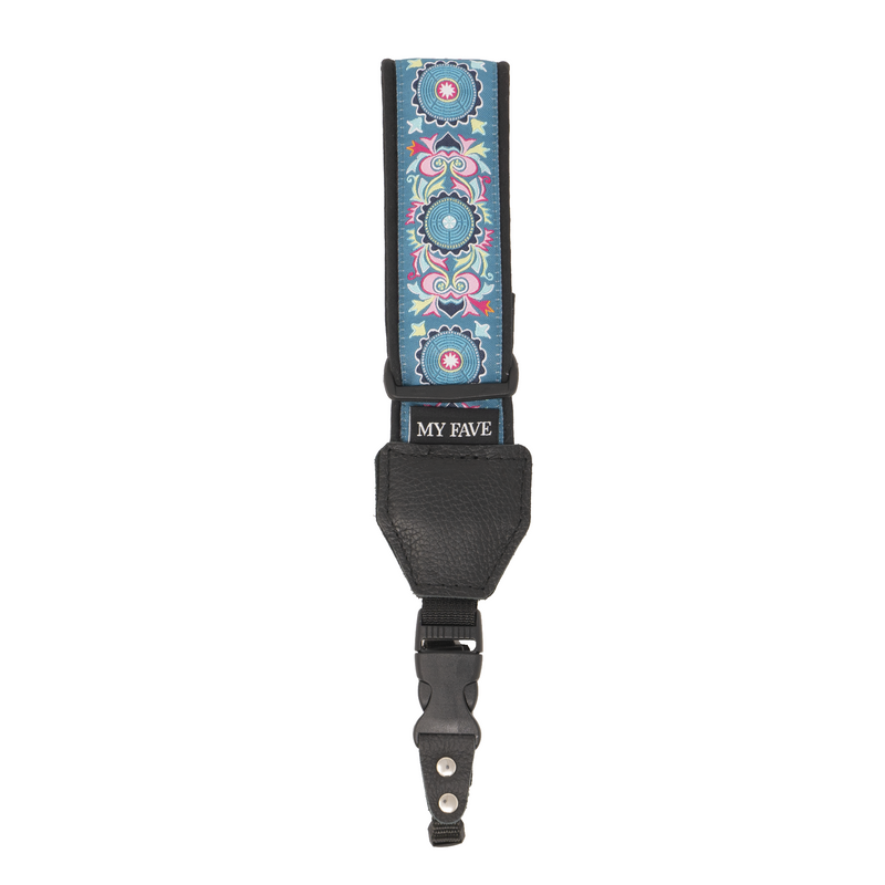 Camera Wrist Strap - Teal Abstract